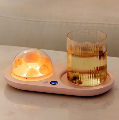 Elektrischer wasserdichter Touch-Tassenwärmer Heizmatte Untersetzer für Tee Kaffee Milch Zuhause Büro Elektrischer Hand-Schnellwärmer