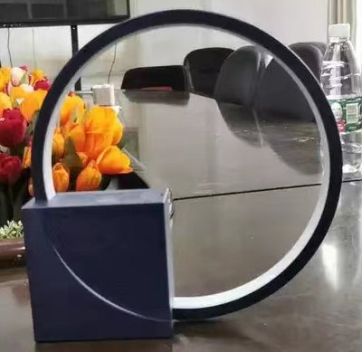 Lampada da Comodino con Suoni Naturali, Lampada da Scrivania con Sveglia, Controllo Touch 3 Livelli di Luminosità Decorazione Domestica