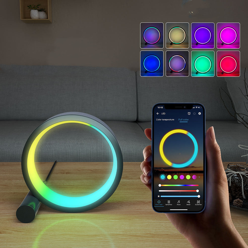 Luce notturna a LED intelligente con induzione ritmica musicale, luce colorata per creare atmosfera e decorare la stanza.