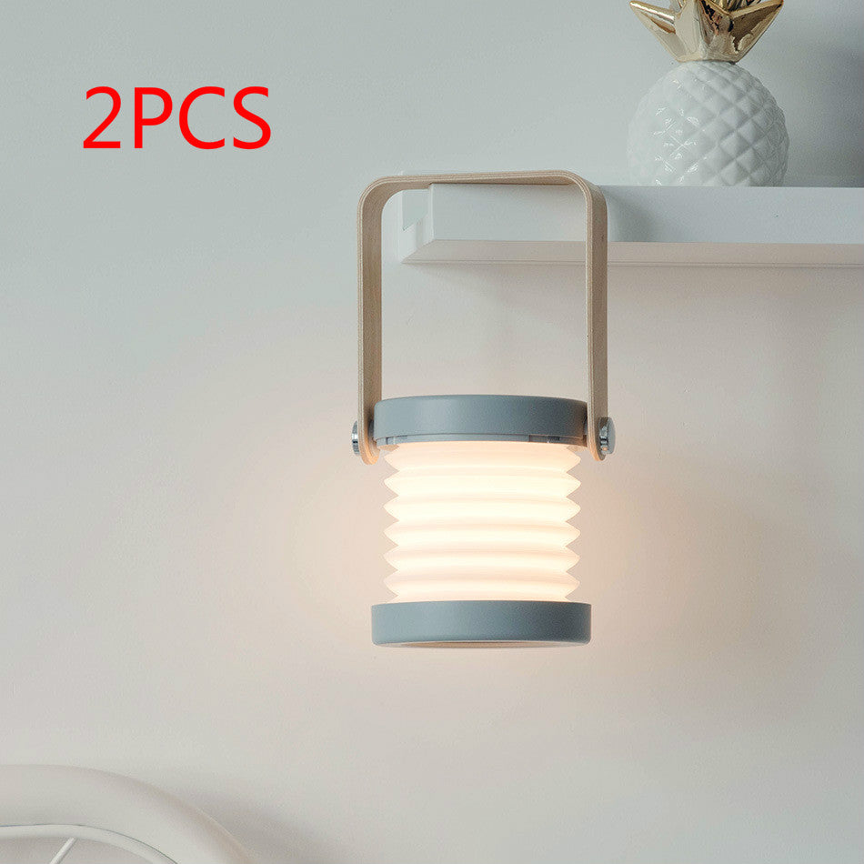 Lampada notturna a LED pieghevole, dimmerabile tramite touch, portatile, ricaricabile tramite USB, ideale per la decorazione della casa.