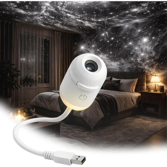 Proiettore di luce notturna - Lampada cielo stellato USB per illuminazione ambientale di camera da letto e cameretta
