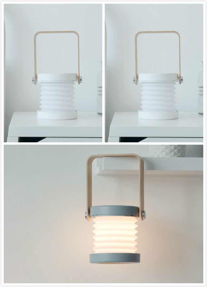 Lampada notturna a LED pieghevole, dimmerabile tramite touch, portatile, ricaricabile tramite USB, ideale per la decorazione della casa.