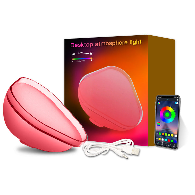 Lampada da Scrivania con 16 Colori Smart WiFi APP Controllo Luce Notturna Bluetooth Luce d'Atmosfera per la Decorazione della Casa e della Camera da Letto
