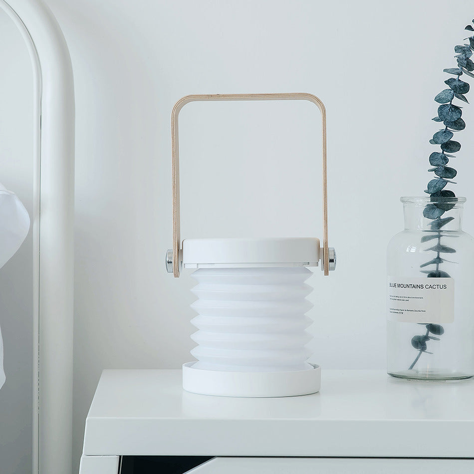 Lampada notturna a LED pieghevole, dimmerabile tramite touch, portatile, ricaricabile tramite USB, ideale per la decorazione della casa.
