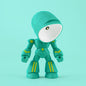 Niedliche LED-Helden-Tischlampe, Mini-tragbares cooles Mecha-Roboter-Nachtlicht, Schlafzimmer-Heimdeko, Geschenke für Kinder und Jungen