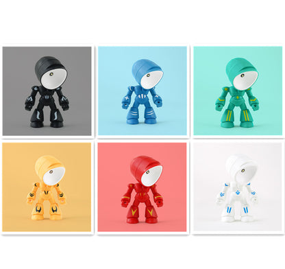 Niedliche LED-Helden-Tischlampe, Mini-tragbares cooles Mecha-Roboter-Nachtlicht, Schlafzimmer-Heimdeko, Geschenke für Kinder und Jungen