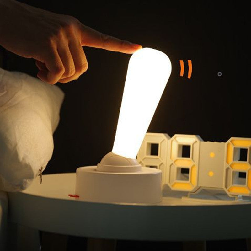 Luce d'atmosfera per interni, camera da letto, comodino, in silicone, ricaricabile tramite USB, piccola lampada da parete in silicone, decorazione per la casa.