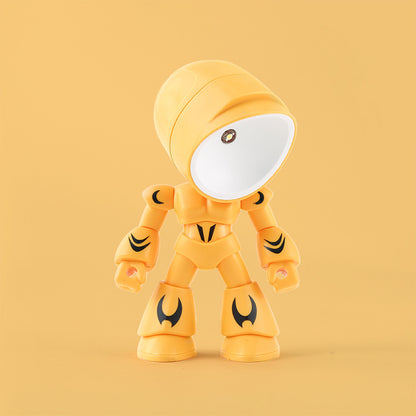 Niedliche LED-Helden-Tischlampe, Mini-tragbares cooles Mecha-Roboter-Nachtlicht, Schlafzimmer-Heimdeko, Geschenke für Kinder und Jungen