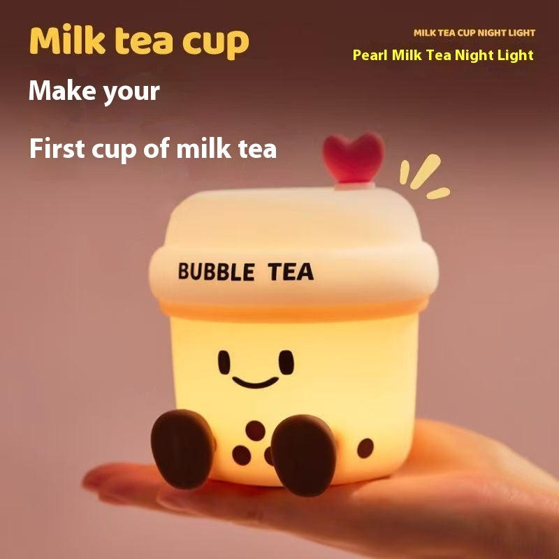Cartoon Milky Tea Cup Silicone Night Lamp