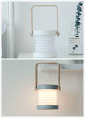 Lampada notturna a LED pieghevole, dimmerabile tramite touch, portatile, ricaricabile tramite USB, ideale per la decorazione della casa.