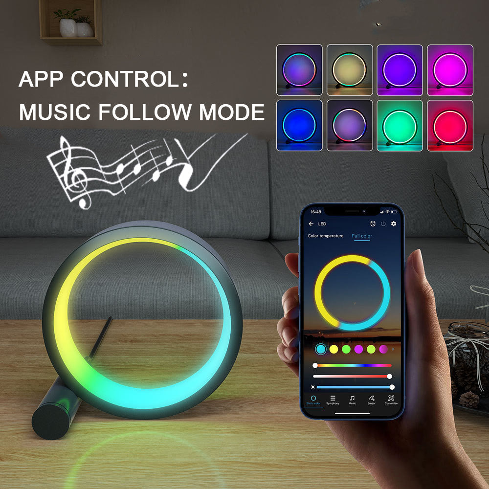 Luce notturna a LED intelligente con induzione ritmica musicale, luce colorata per creare atmosfera e decorare la stanza.