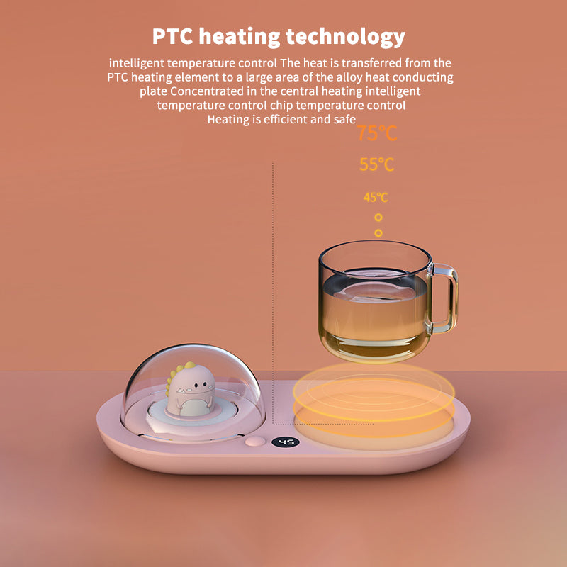 Elektrischer wasserdichter Touch-Tassenwärmer Heizmatte Untersetzer für Tee Kaffee Milch Zuhause Büro Elektrischer Hand-Schnellwärmer