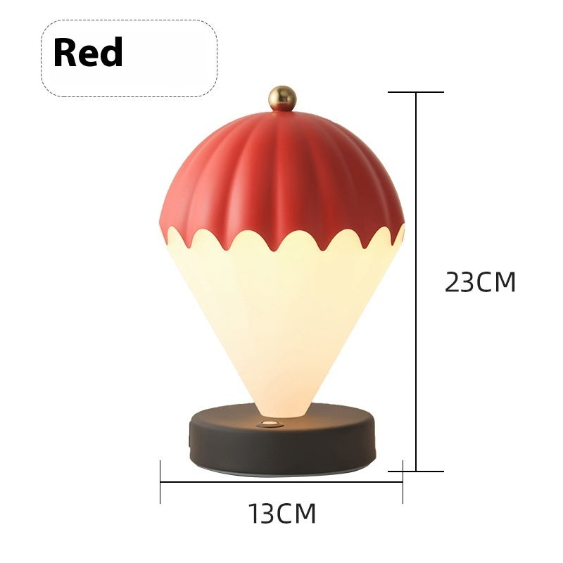 Lampada da tavolo decorativa a forma di mongolfiera per camera da letto, comodino.