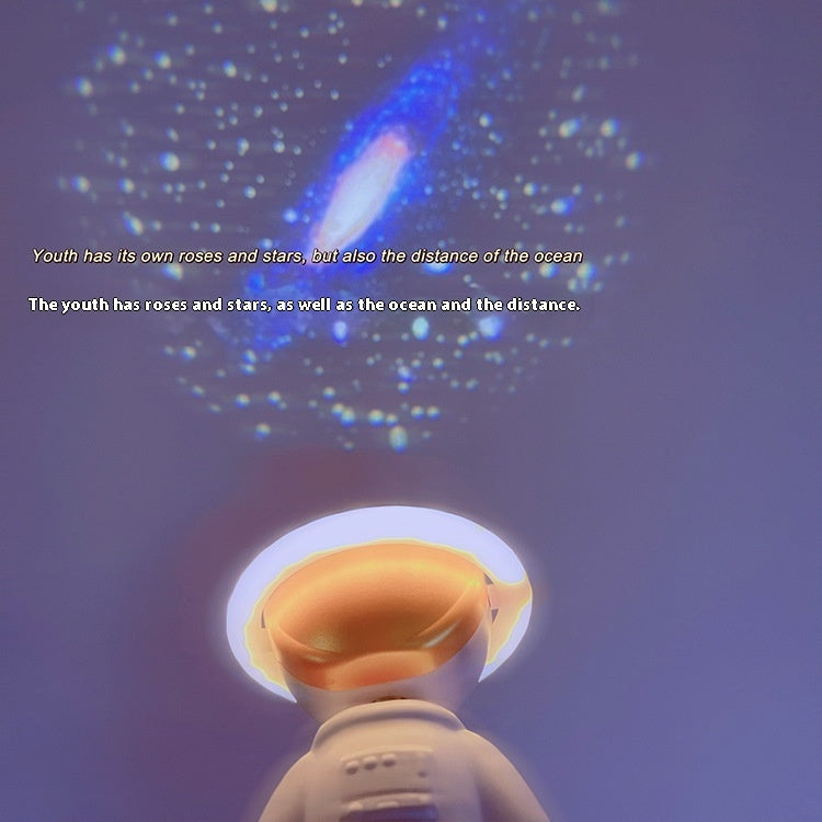 New Astronaut Star Projector Lamp Ins Touch Usb Charging Night Light Rotatable Bedside Atmosphere Lights Lamp Bedroom Decor