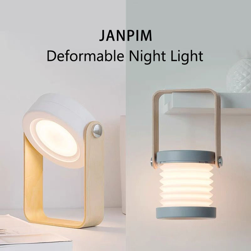 Lampada notturna a LED pieghevole, dimmerabile tramite touch, portatile, ricaricabile tramite USB, ideale per la decorazione della casa.